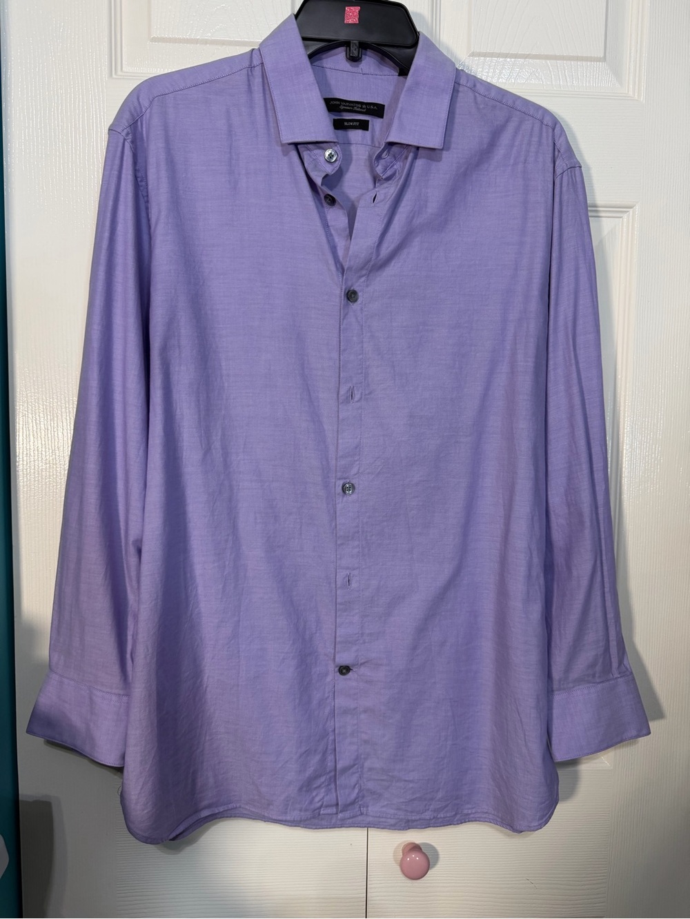 John Varvatos Men's Lavender Dress Shirt